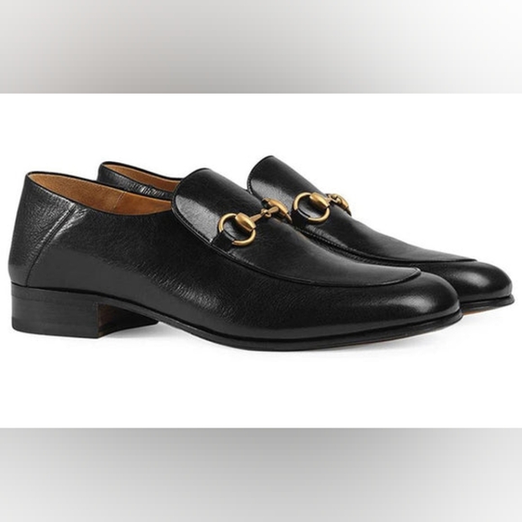 Gucci Jordaan Brixton Mister Horsebit Collapsible-Heel Leather Loafers - Picture 4 of 12